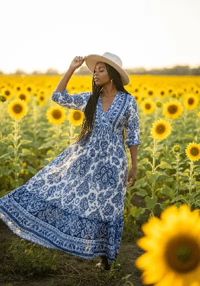 Boho Chic Maxi Dress thumbnail 3